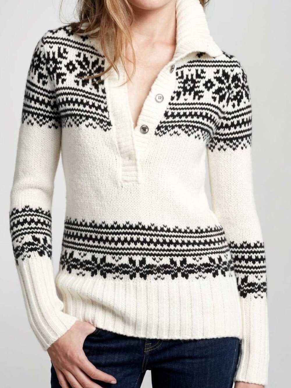 J. Crew Nordic Fair Isle Wool Sweater Small NWT